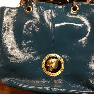 Teal leather Sharif bag